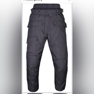 WICKED STOCK MEN’S BLACK MOTORCYCLE PANTS 46x30